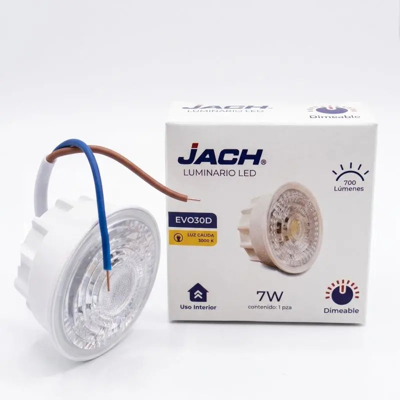 Modulo Dicroico 7W 3000K Blanco Cálido  Atenuable  IP54
