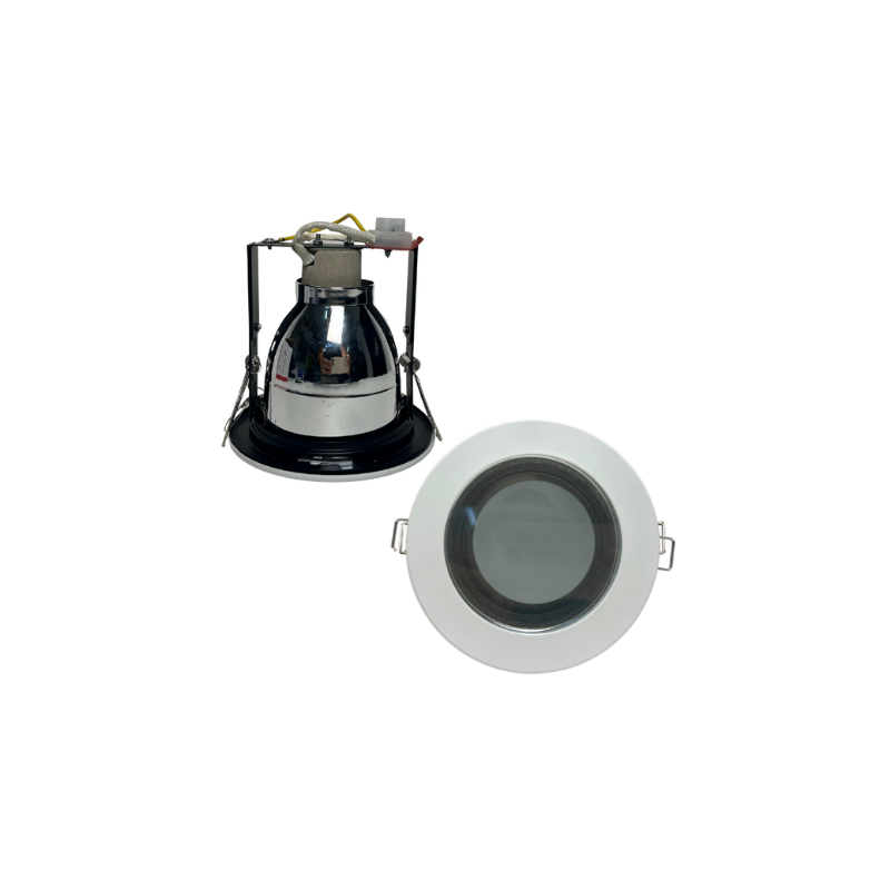 Difusor Blanco Empotrar  Tipo Cono Para Foco E27