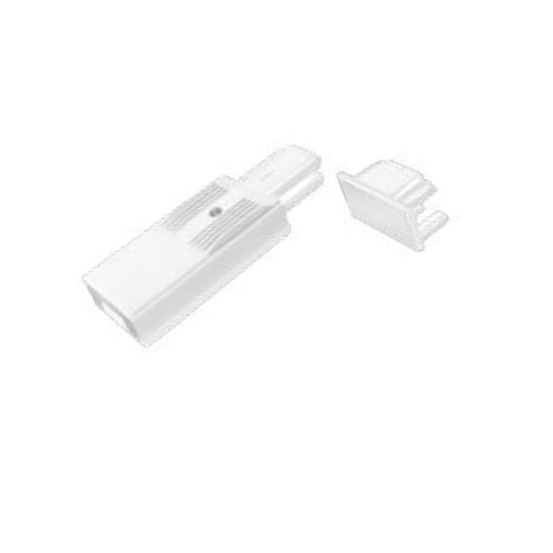 Kit 2 Tapas Laterales Para Rieles 127V Color Negro o Blanco