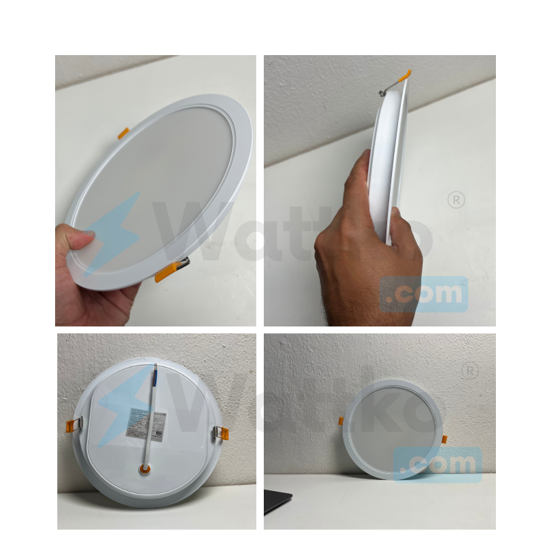 Luminaria 24W Empotrar o Sobreponer Blanco Neutro 127V