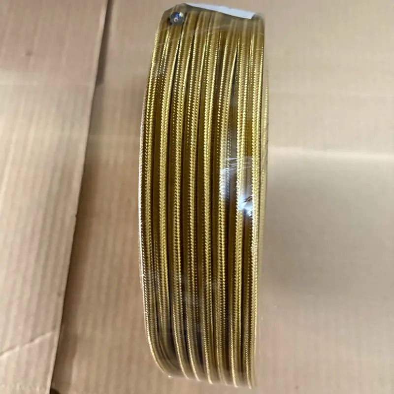 Metro de Cable Textil Dorado De Cobre Uso Rudo Dos Polos Calibre 18 AWG