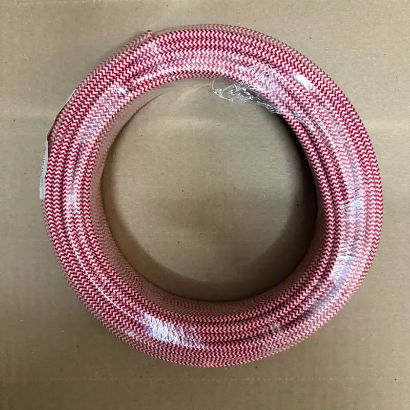 Metro de Cable Textil Rojo y Blanco De Cobre Uso Rudo Dos Polos Calibre 18 AWG
