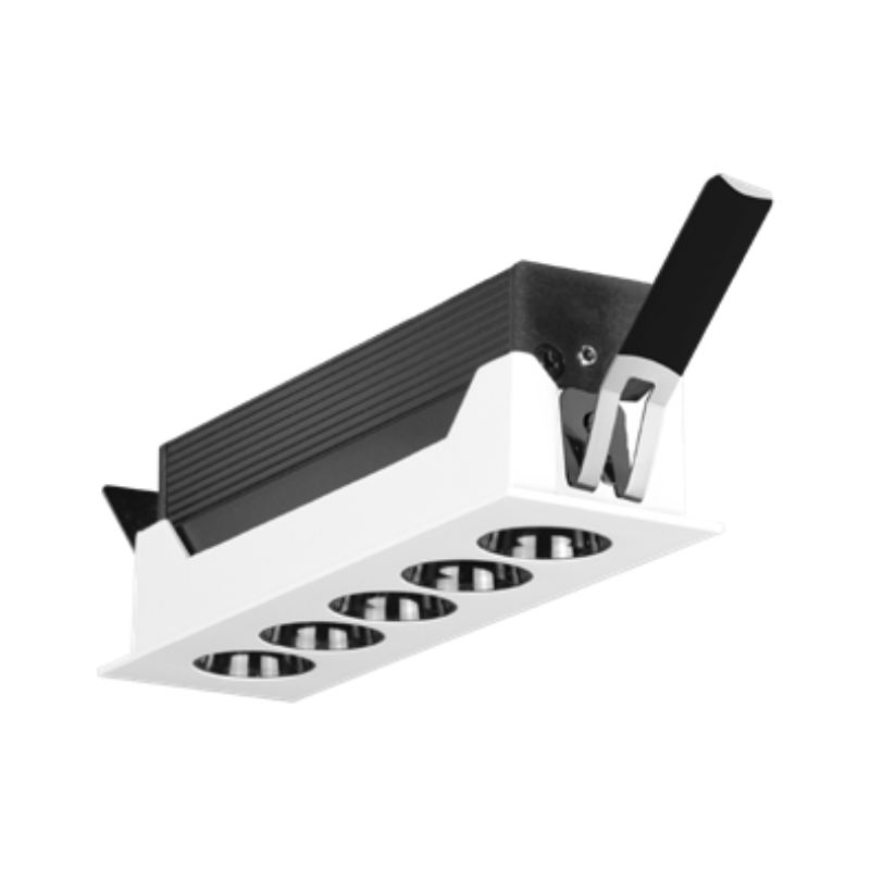 Luminaria LED Empotrar Carcasa Blnaca 10W  En Blanco Cálido o Neutro
