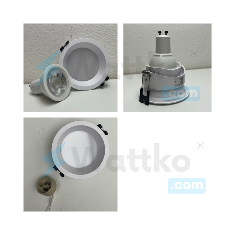 Difusor Blanco Empotrar  Foco GU10 IP65 Zonas Humedas