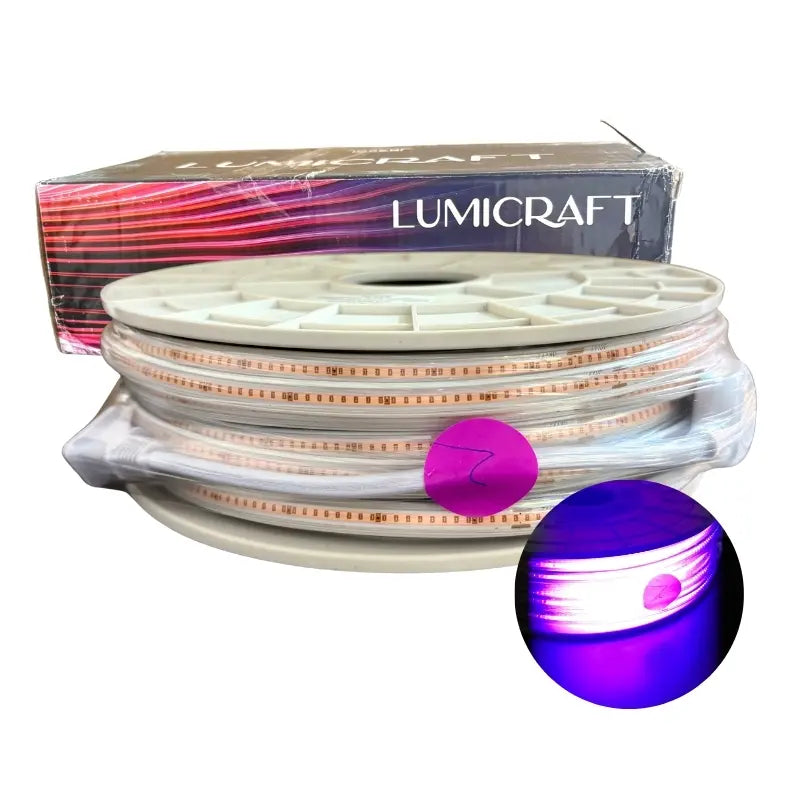 Metro Manguera COB LED Morado Lila 110V Resistente Al Agua