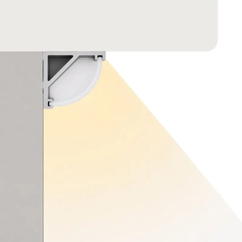 3M De Perfil De Aluminio Natural  Esquinero 1313 Sobreponer  13x13x9mm