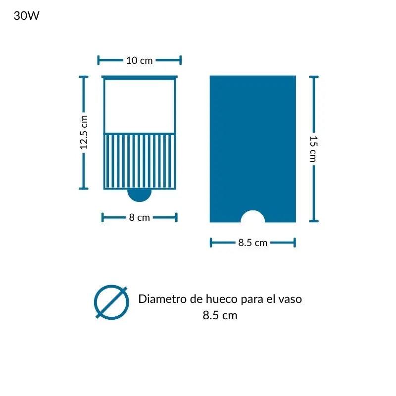 Empotrado Piso 30W 3K Blanco Cálido IP67 Uso Exterior Con Honey AntiDeslumbramiento