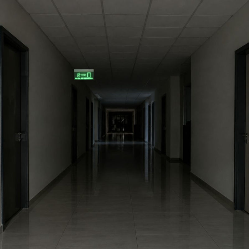Letrero de Emergencia 3W Luz Verde