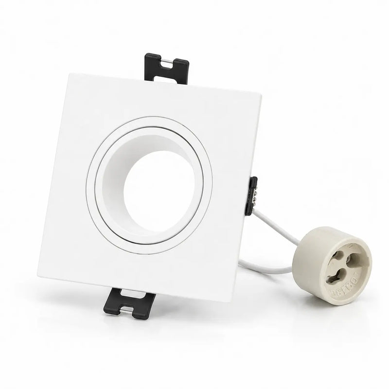 Recessed Adjustable Black Diffuser Ring for GU10 Semi-Deep Spotlight