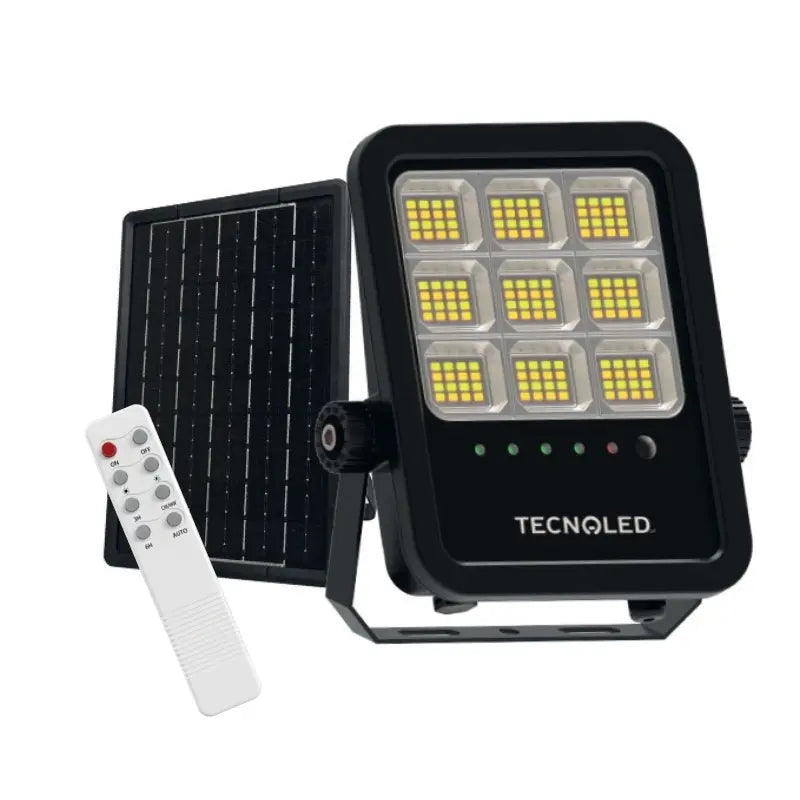 Reflector LED Solar 100W CCT Cambio De Tono 65K,43K Y 3K