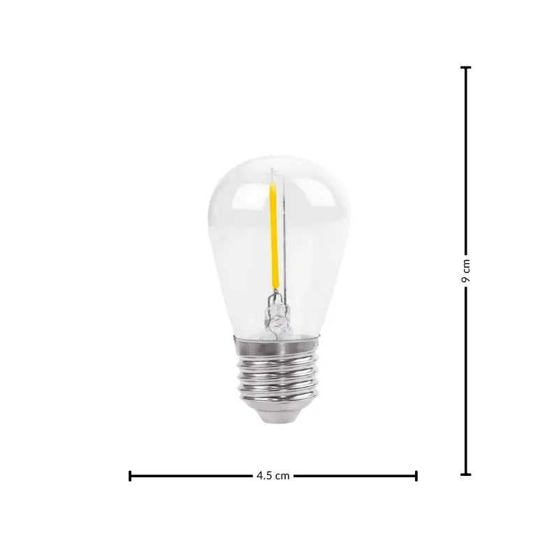Vintage Pyramid Globe Bulb 4W Warm White 2200k E27 Base Dimmable