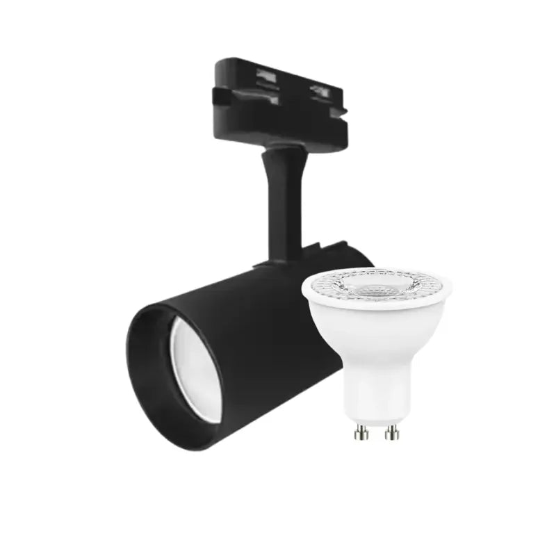 Luminario para riel Negro Electrificado 127V Foco GU10