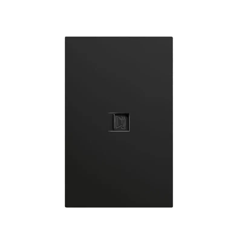 Placa Contacto Red Lan Color Negro Luxury, Policarbonato