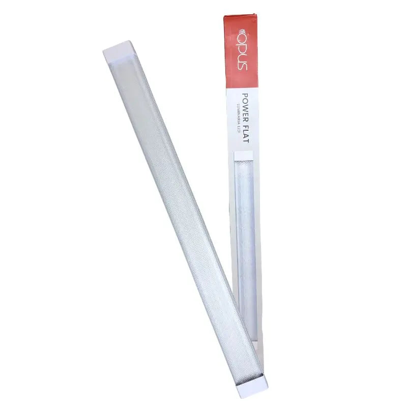 Tubo Flat 80W, 120cm Largo, IP20 Uso Interior Blanco Neutro 4K Policarbonato