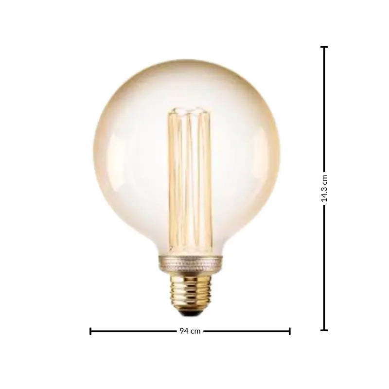 Foco Vintage Tornado Globo 4W Blanco Cálido 2200k Base E27 Dimeable
