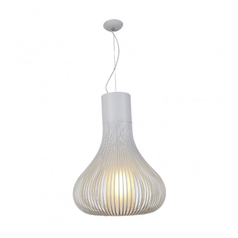 Lampara Colgante Blanco Mate Tipo Pera  Foco E27 Serie Andy