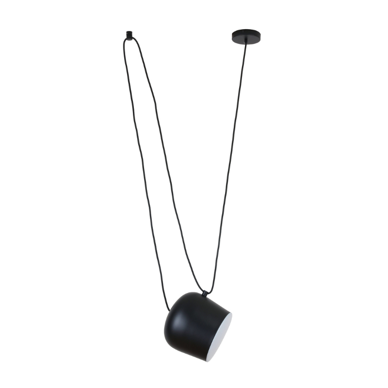 Lampara Colgante Negro  Foco E27 Serie Marco