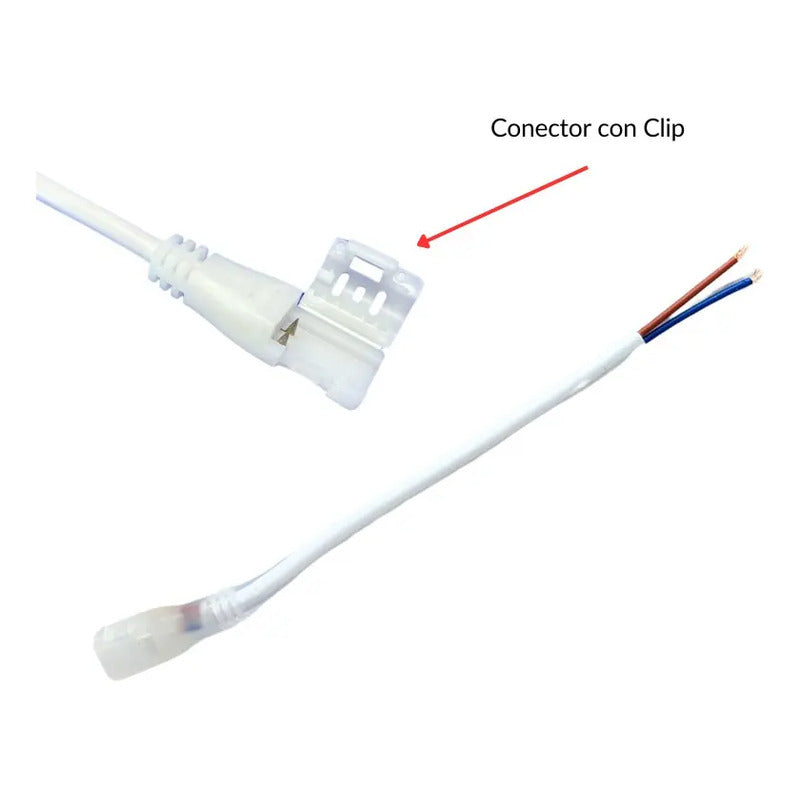 15m Manguera Led 2835 3k, 110v 8w/m Sin Driver Corte 10 Cm Blanco Cálido