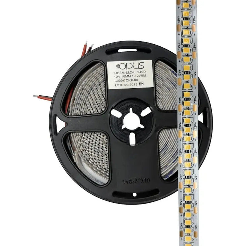 5m Tira Led 2835 240led 19.5w/m Ip20 Blanco Frío6500k Blanco Frío