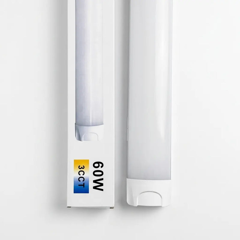 Tubo Flat 60W IP20 Blanco CCT 3K,4K y 65k Policarbonato