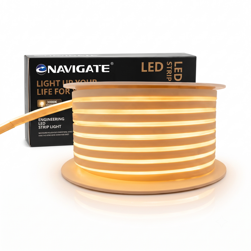 Metro Manguera LED Neon Flex CLIP navigate Blanco Cálido 3k  110V Uso Exterior