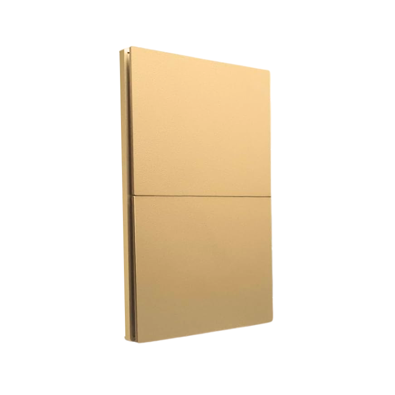 Apagador Doble Placa Color Oro Luxury, Policarbonato