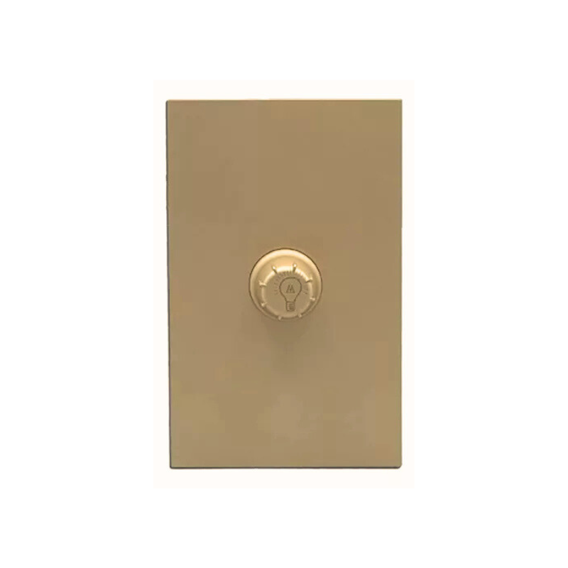 Placa Atenuador 100W LED Color Oro Luxury, Policarbonato
