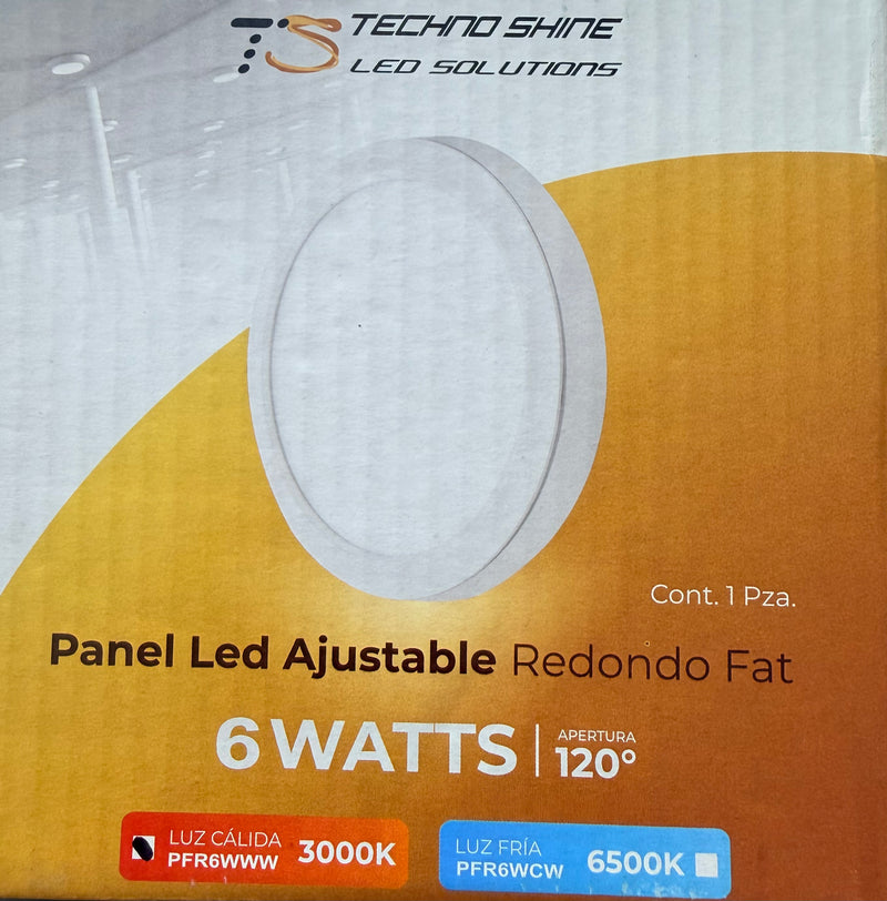 Panel Slim Redondo De Empotrar 12W Blanco Cálido 3K O Frío 65K IP20