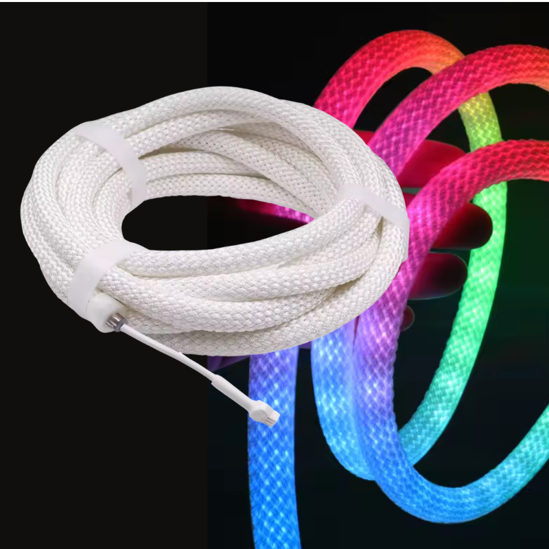 5M Tubular Hose 360 ​​LED 24V Bluetooth Silicon Pixel RGB Sequential