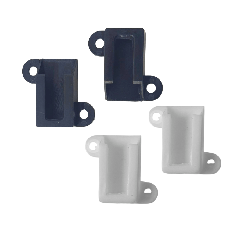 KIT 2 Tapas Negras o Blancas Para Perfil 1408 Para Sobreponer