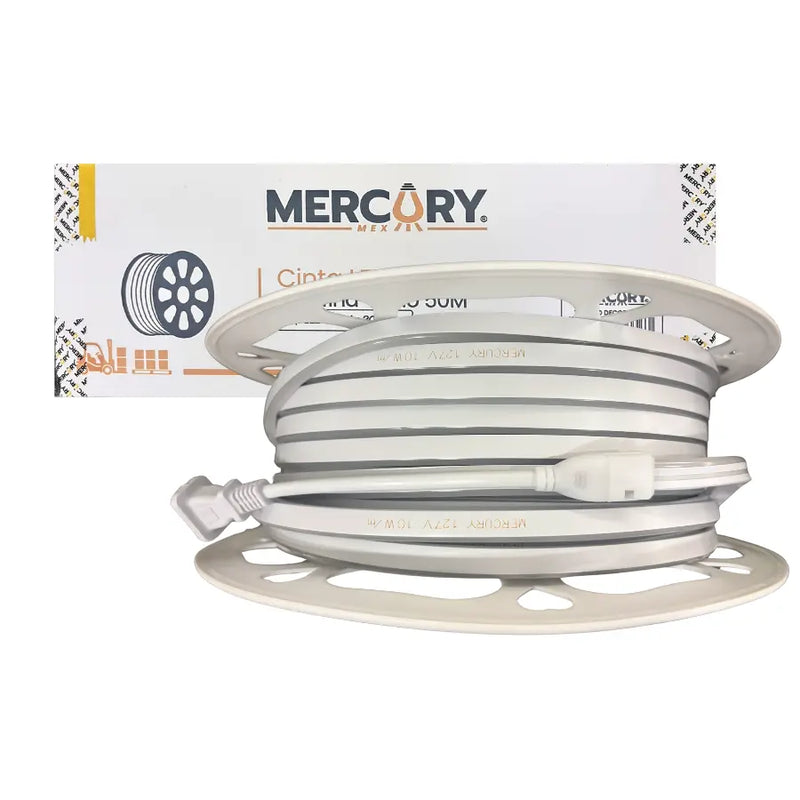 Metro De Manguera Neon Flex Slim 10W x Metro, 127V Directa 3500K Blanco Cálido