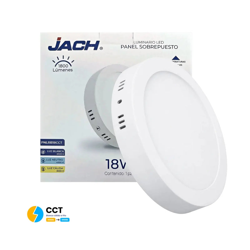Round Surface Mounted Fat Panel 18W Warm White 3K