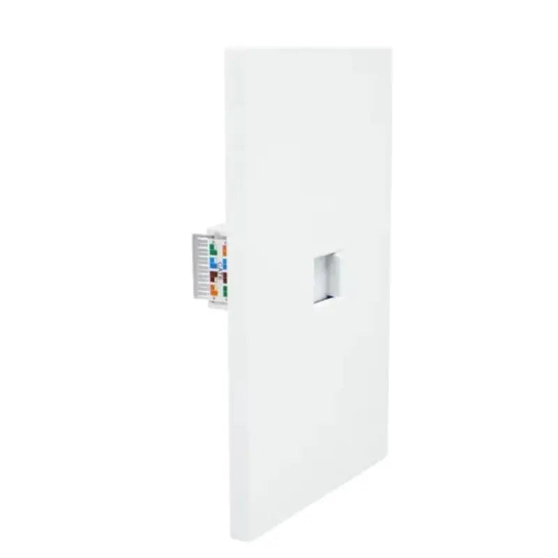 Placa Contacto Red Lan Color Blanco Luxury, Policarbonato