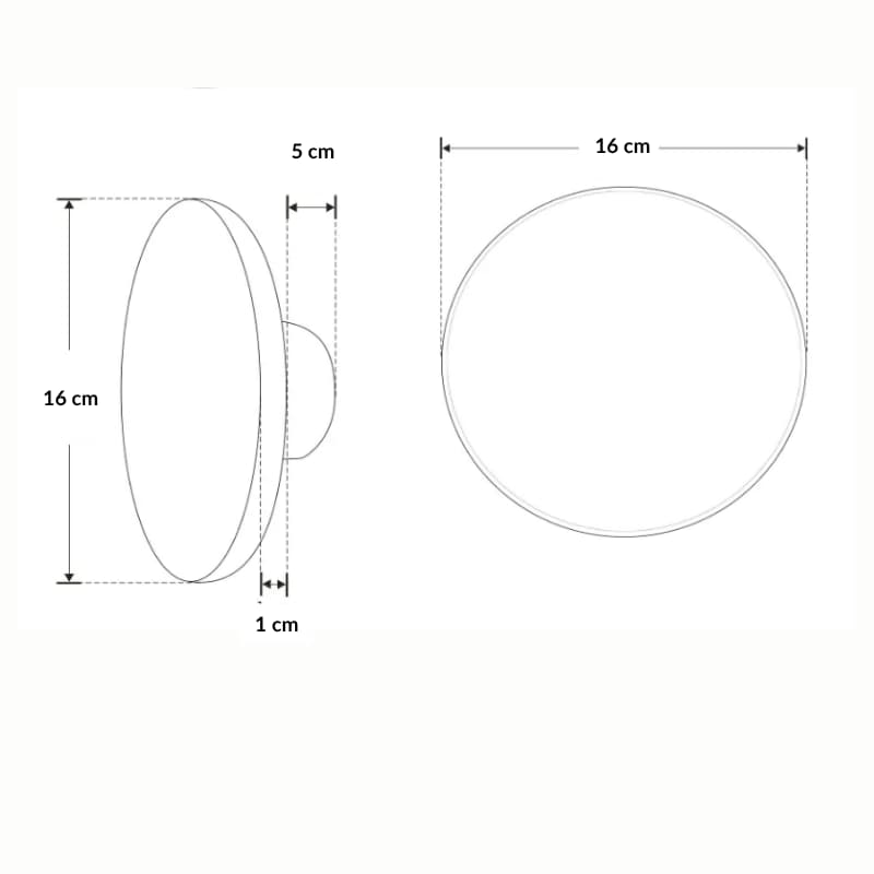 12W Warm White IP65 Wall Light, Black