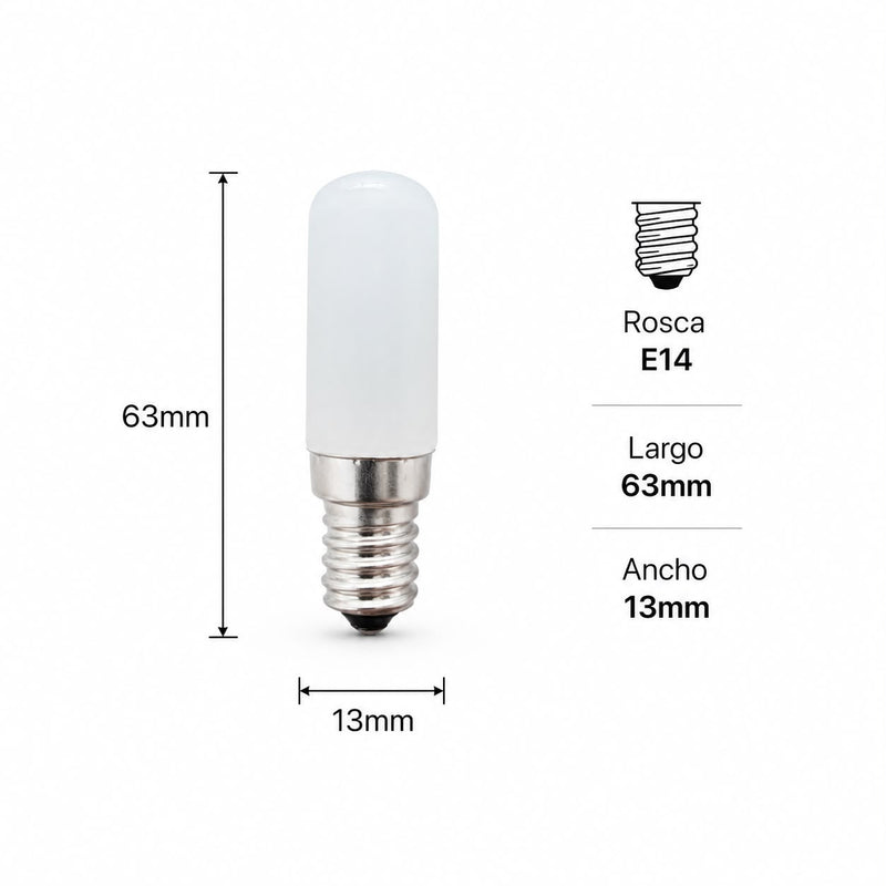 Foco Led R=E14 2W Blanco Calido 3000K