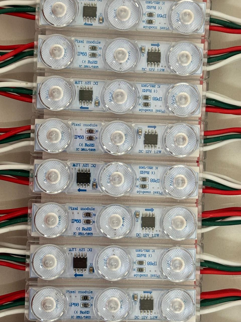 20 pza Pixel Módulo LED RGB 12V 1.2W  RoSH