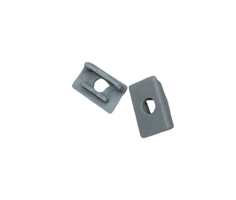 Kit 2 Tapas Perfil Aluminio 1408B 14.4x8.8mm