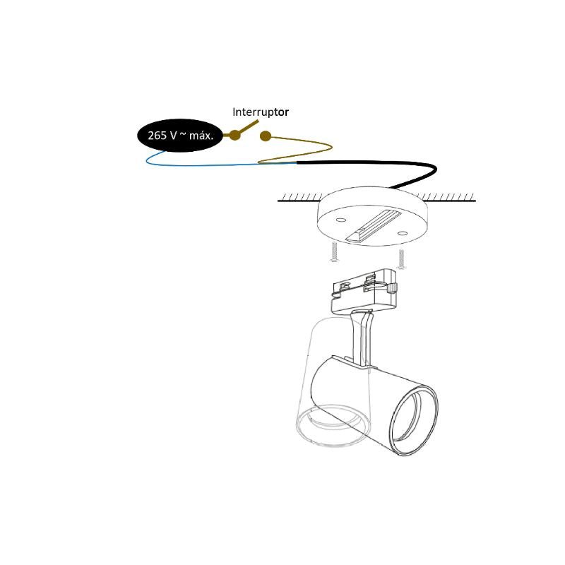 Canope electrificado Circular 127V - Wattko