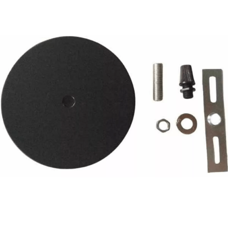 Canope Portalámpara Plástico E27 Color Negro - Wattko