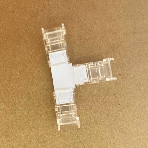 Conector Empate Tipo T Clip Tira LED Monocromatica 12V o 24V 8mm De Grosor - Wattko