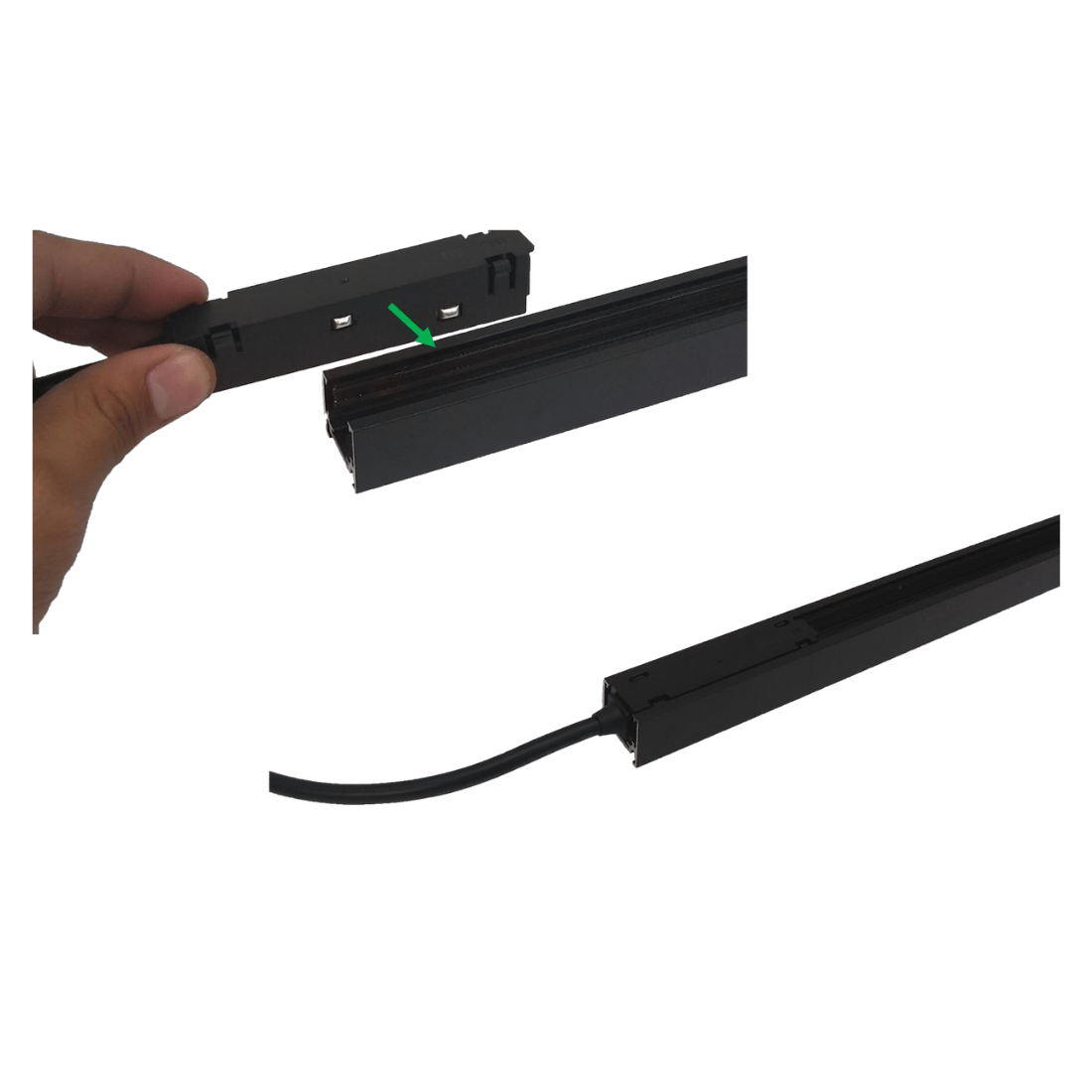 Conector Macho Para Riel Magnetico Electrificado 48V - Wattko