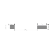 Conector Manguera Neon 1 cm x 1 cm Cuadrada - Wattko