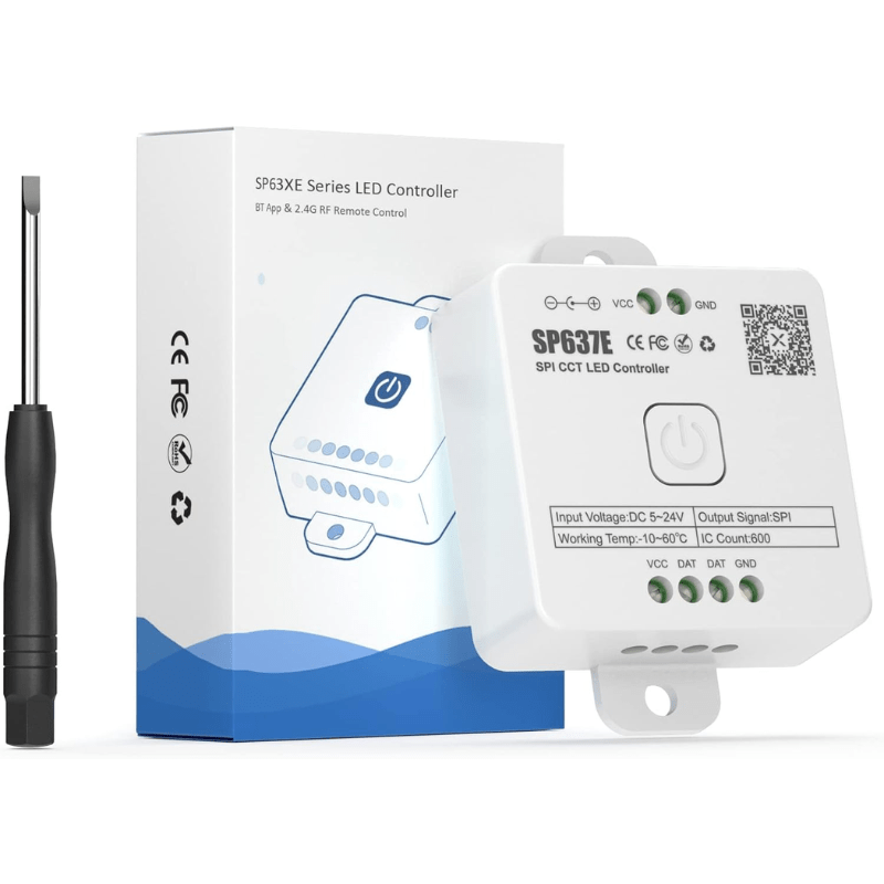 Controlador SP637E LED APP BT 5 CANALES PWM SPI - Wattko