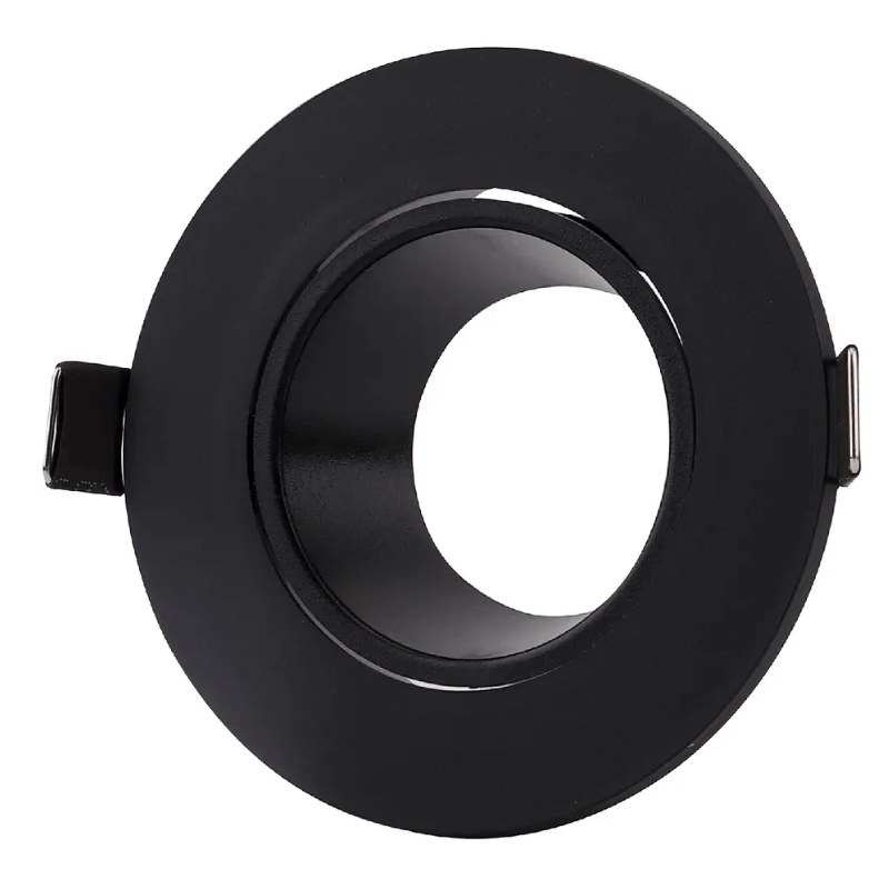 Empotrable Redondo Downlight NEGRO CONTRA HUMEDAD - Wattko
