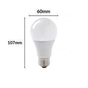 Foco LED 10Watts Tipo Bombillo A19 Blanco calido E27 - Wattko