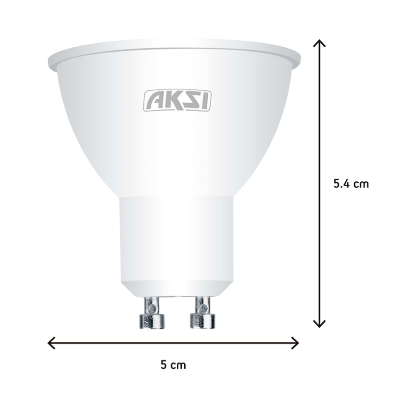 Foco LED MR16, luz blanca, 7 W base GU10 - Wattko