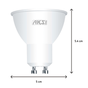 Foco LED MR16, luz blanca, 7 W base GU10 - Wattko