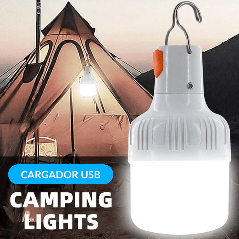 Foco Recargable 10W Blanco Frío 65K Con Gancho - Wattko