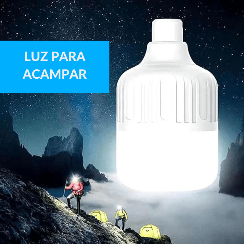 Foco Recargable 10W Blanco Frío 65K Con Gancho - Wattko