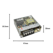 Fuente 24V 100W, Interior IP20 Con Potenciómetro MeanWell - Wattko